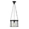 Z-Lite Cape Harbor Pendant, 1-Light, 13 In.W x 9 In.H, Matte Black/Water hammered 7503P13-MB - alternate 1